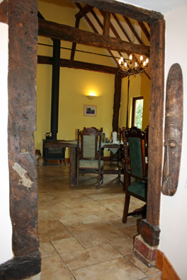 Bed and breakfast dining room entrance